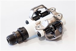 Shimano M520 SPD Clipless MTB Pedals - White Side