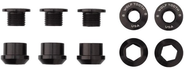 Wolf Tooth Set of 5 Chainring Bolts Wolf Tooth Set of 5 Chainring Bolts